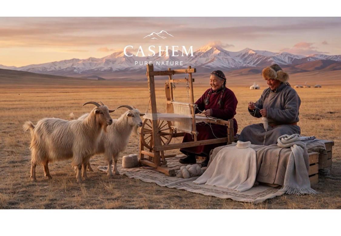 Bergers nomades et chèvres cachemire sur les plateaux mongols